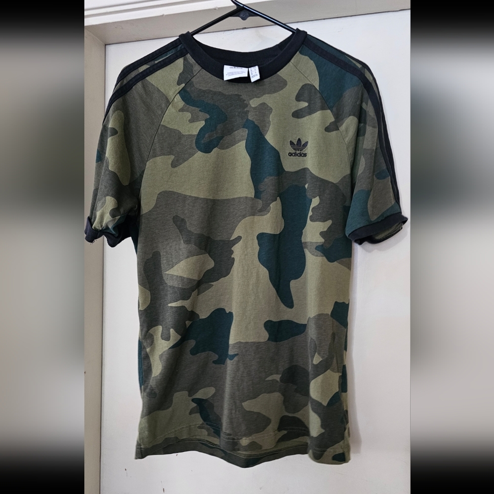 Adidas Men's Short Sleeve Camo Tee - Medium